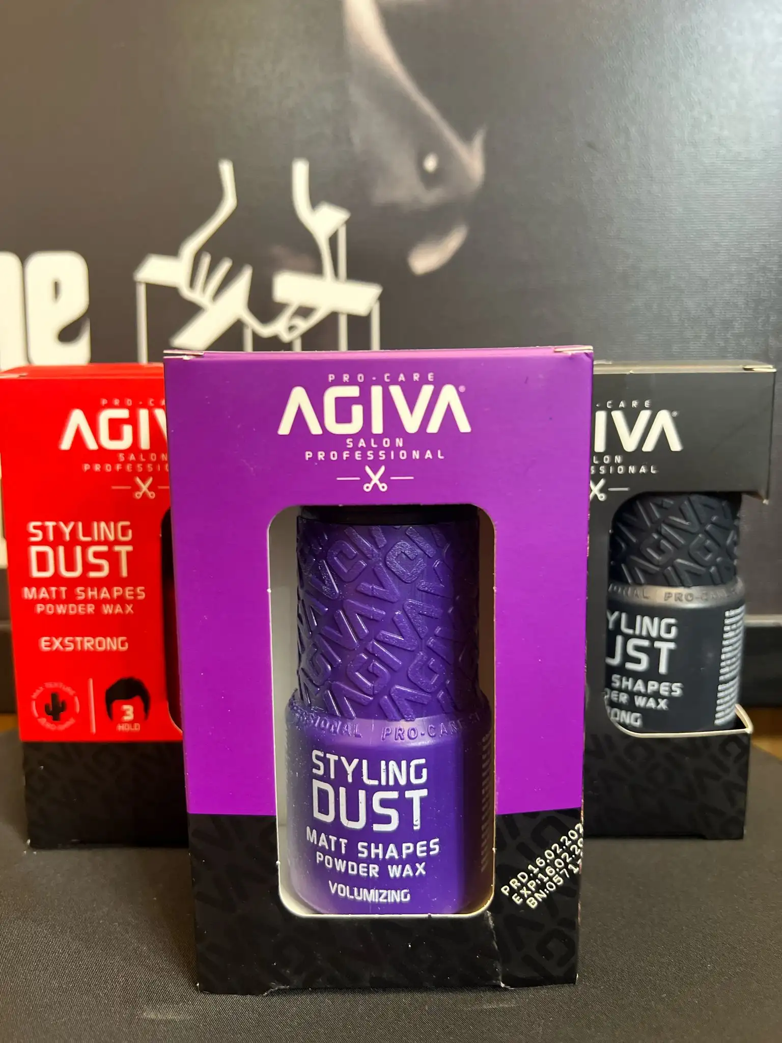 Agiva Styling Dust Matt Shapes Powder Wax, cire en poudre, volume, El Padrino Barber Shop Québec